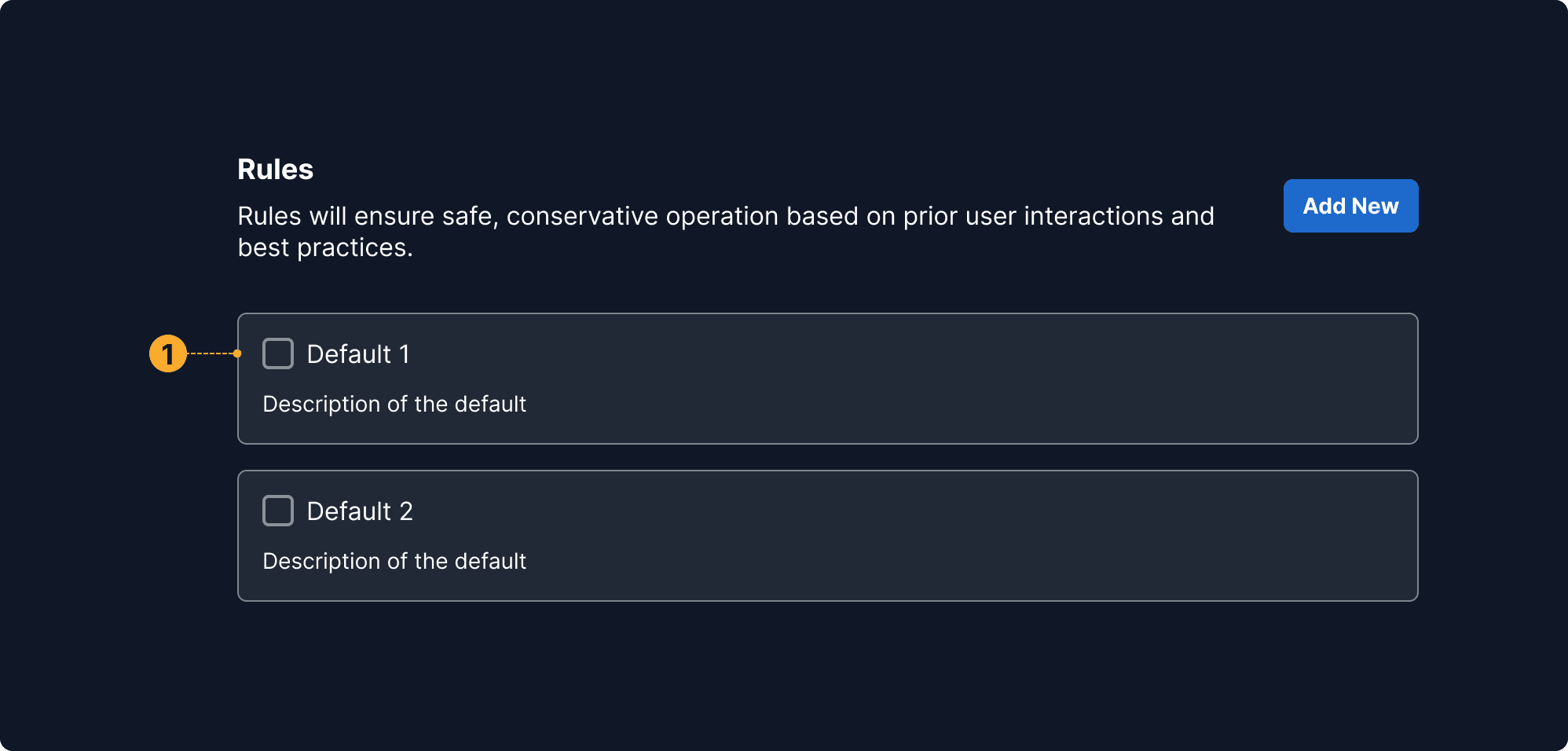 Safe Defaults